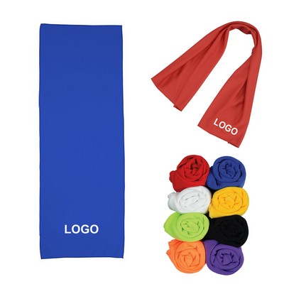 12"x40" Premium Nylon/Polyester Sports Neck Cooling Towel